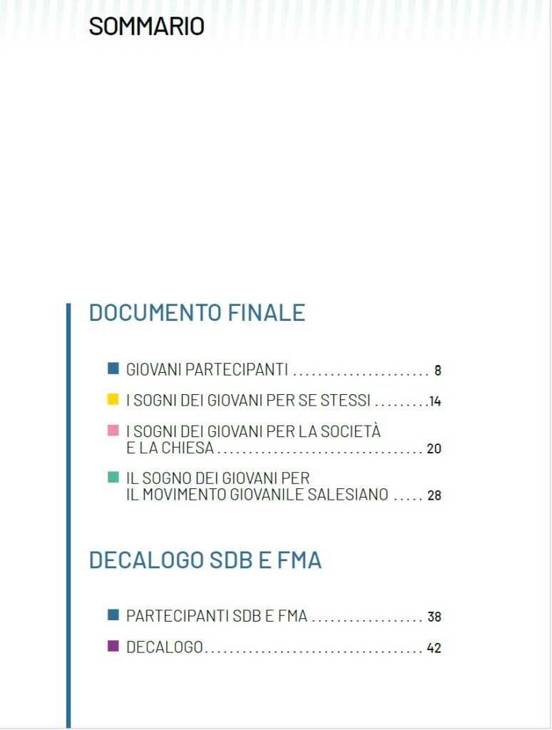 sinodo salesiano dei giovani 2024 obsah